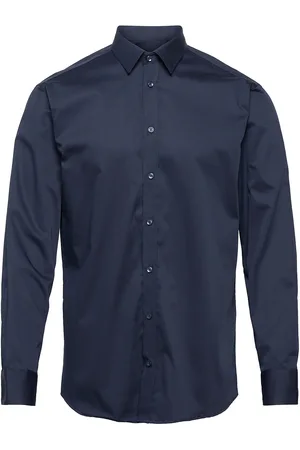 BOSWEEL SHIRTS EST. 1937 Regular Fit Mens Shirt Tops Shirts Business Navy