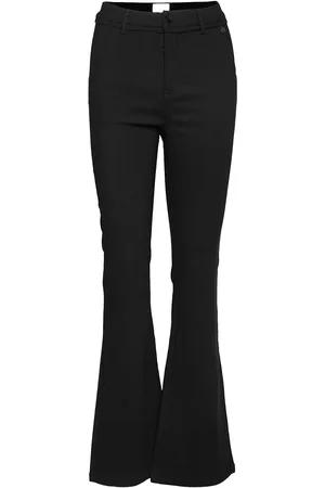 Minus Carma Flared Bukser Bottoms Trousers Flared Black