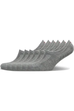 DANISH ENDURANCE No-Show Bamboo Socks 6-Pack Sport Socks Footies-ankle Socks Grey
