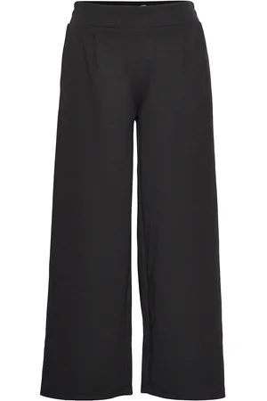 Ichi Ihkate Sus Wide Pa Bottoms Trousers Wide Leg Black