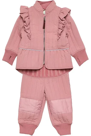 EN FANT Thermal Set Girl - Solid Outerwear Thermo Outerwear Thermo Sets Pink