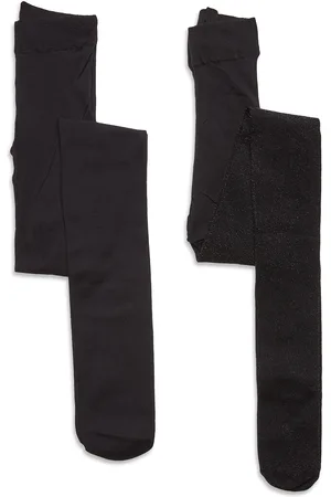 The New 2-Pack Tights Glitter/Solid Noos Sukkahousut Black