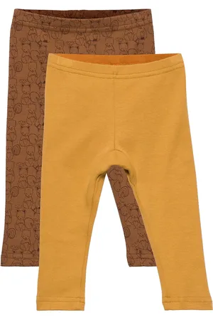Pippi Leggings W.aop Bottoms Leggings Brown