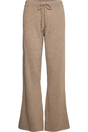 Davida Cashmere Pants Designers Trousers Joggers Brown