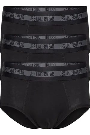 JBS 3-Pack Brief Bamboo Y-sepalus Briefs Alushousut Black
