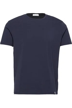 Panos Emporio Organic Cotton Crew Tee Tops T-shirts Short-sleeved Navy