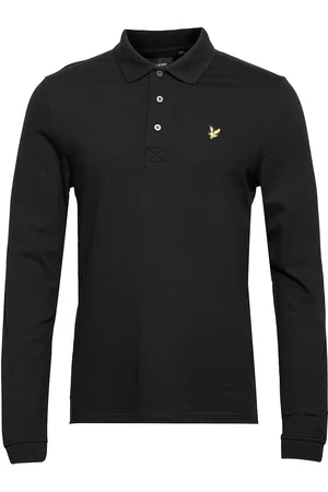 Lyle & Scott Ls Polo Shirt Tops Polos Long-sleeved Black