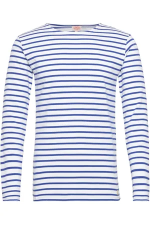 Armor.lux Breton Striped Shirt Héritage Designers T-shirts Long-sleeved Blue