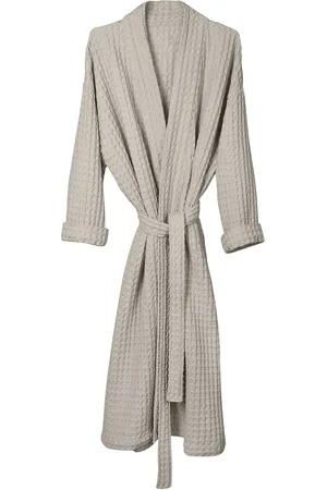 The Organic Company Big Waffle Bathrobe Aamutakki Grey