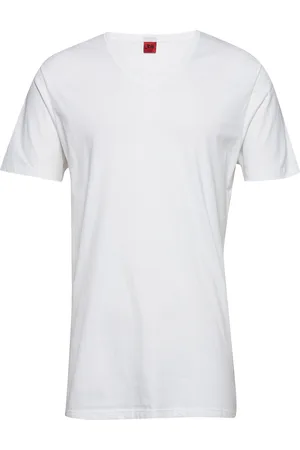 JBS T-Shirt V-Neck Tops T-shirts Short-sleeved White