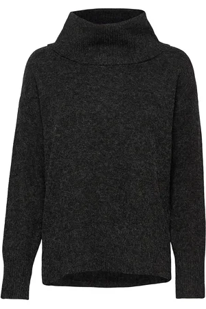 VERO MODA Vmdoffy Ls Cowlnecklousea Tops Knitwear Turtleneck Black