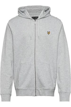 Lyle & Scott Zip Through Hoodie Tops Sweat-shirts & Hoodies Hoodies Grey