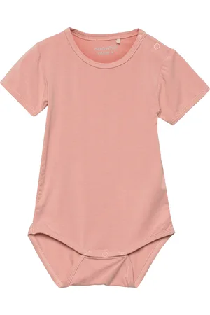 Minymo Body Ss Bodies Short-sleeved Pink