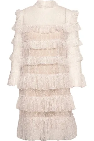 By Malina Carmine Mini Dress Designers Short Dress Cream