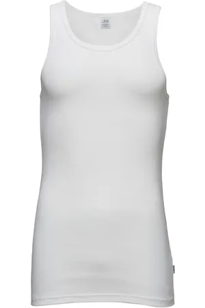 JBS Singlet Classic Tops T-shirts Sleeveless White