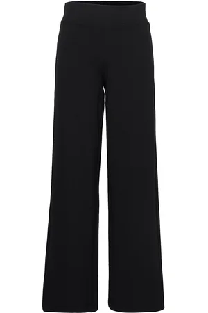 Gina Tricot Jenna Trousers Bottoms Trousers Wide Leg Black