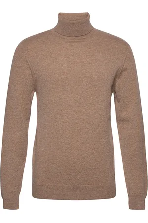 Davida Cashmere Man Turtleneck Designers Knitwear Turtlenecks Beige
