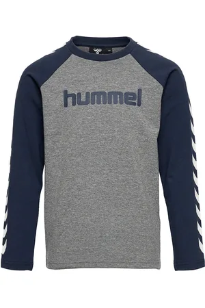 Hummel Hmlboys T-Shirt L/S Sport T-shirts Long-sleeved T-shirts Blue