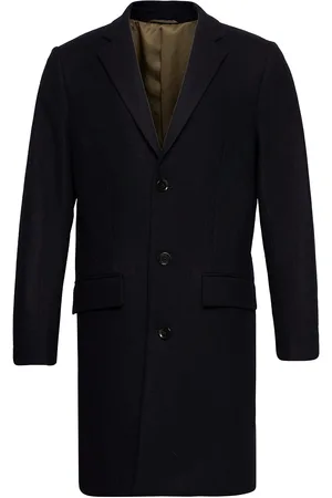 Lindbergh Recycled Wool Coat Villakangastakki Pitkä Takki Navy