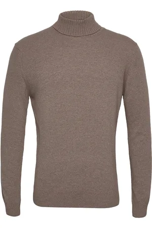 Oscar Jacobson Salim Rollneck Designers Knitwear Turtlenecks Beige