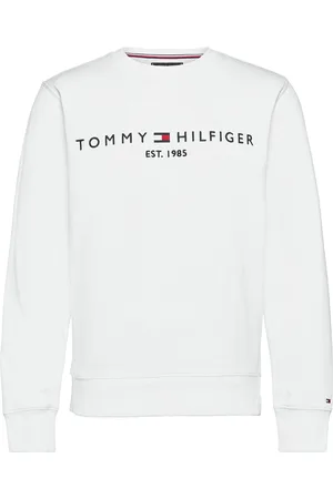 Tommy Hilfiger Tommy Logo Sweatshirt Tops Sweat-shirts & Hoodies Sweat-shirts White