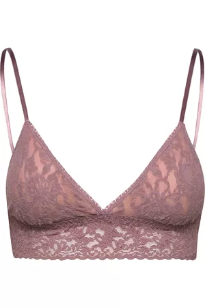 Hanky Panky Signature Lace, Padded Bralette Lingerie Bras & Tops Soft Bras Triangle Bras Ruskea