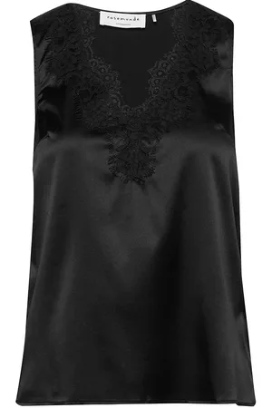 Rosemunde Silk Top Tops Blouses Sleeveless Black