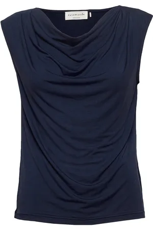 Rosemunde Rwbiarritz Ss Waterfall T-Shirt Tops T-shirts & Tops Sleeveless Navy