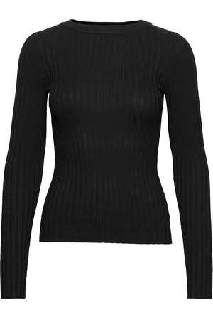Norr Karlina O-Neck Ls Top Tops Knitwear Jumpers Black