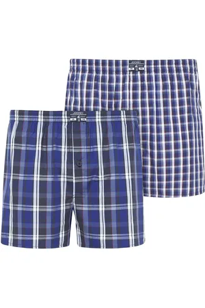 Jockey Boxer Woven 2-P Underwear Boxer Shorts Blue