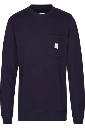 Makia Square Pocket Sweatshirt Tops Sweat-shirts & Hoodies Sweat-shirts Navy