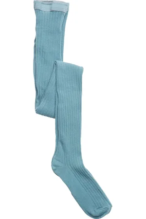 mp Denmark Cotton Rib Tights Sukkahousut Blue