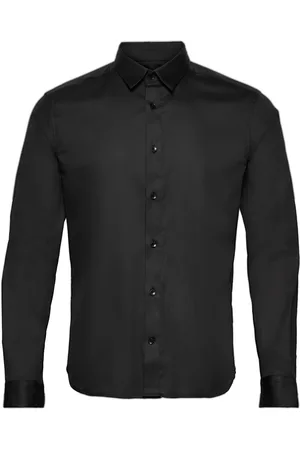 MOS MOSH Gallery Manny Stretch Shirt Tops Shirts Casual Black