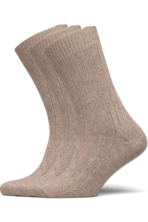 Amanda Christensen Supreme Sock 3-Pack Underwear Socks Regular Socks Beige
