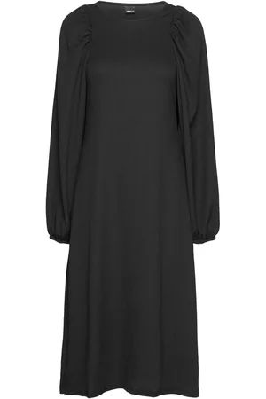 Gina Tricot Anni Dress Polvipituinen Mekko Black
