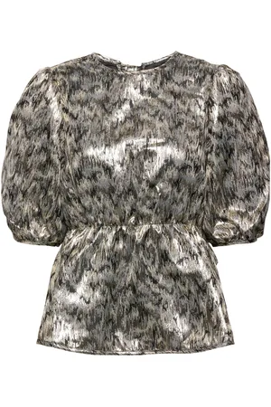 By Malina Wilder Blouse Tops Blouses Short-sleeved Multi/patterned