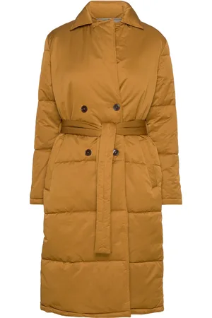 Noa Noa Veronica Coat Topattu Pitkä Takki Brown