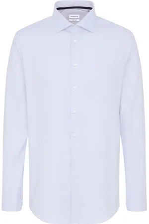 Seidensticker Light Kent Tops Shirts Business Blue