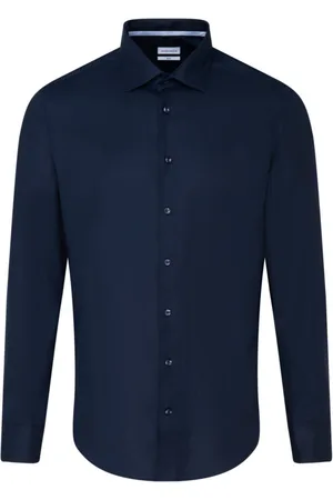 Seidensticker Business Kent Patch3 Tops Shirts Business Navy
