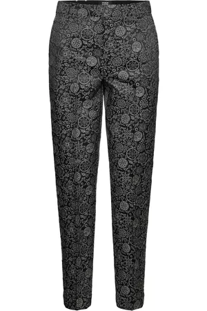 Scotch&Soda Lowry - Mid Rise Slim Trousers In Planetary Jacquard Pattern Slimfit Housut Pillihousut Musta