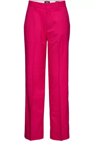 Scotch&Soda Hailey - High Rise Straight Leg Trousers Trousers Suitpants Vaaleanpunainen