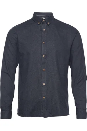 Solid Sdpete Sh Tops Shirts Casual Navy