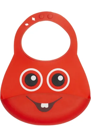 Babblarna Silic Bib, Bobbo Baby & Maternity Baby Feeding Bibs Red