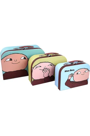 Alfons Åberg Kuffertsæt Home Kids Decor Storage Storage Boxes Multi/patterned