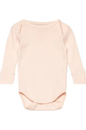 Copenhagen Colors Rib Jersey Long Sleeve Body Bodies Long-sleeved Cream