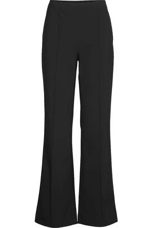 Mads Norgaard Recycled Sportina Pirla Pants Bottoms Trousers Flared Black