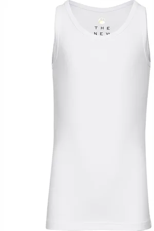 The New Tanktop Boy Organic Noos Tops T-shirts Sleeveless White