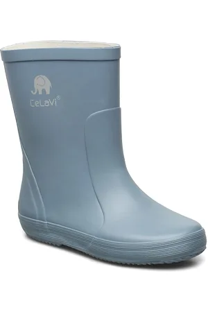 CeLaVi Basic Wellies -Solid Shoes Rubberboots High Rubberboots Blue