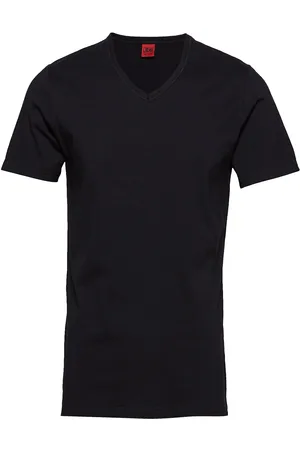JBS T-Shirt V-Neck Tops T-shirts Short-sleeved Black