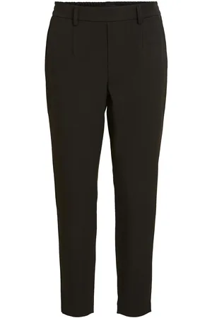 Object Objlisa Slim Pant Noos Bottoms Trousers Slim Fit Trousers Black